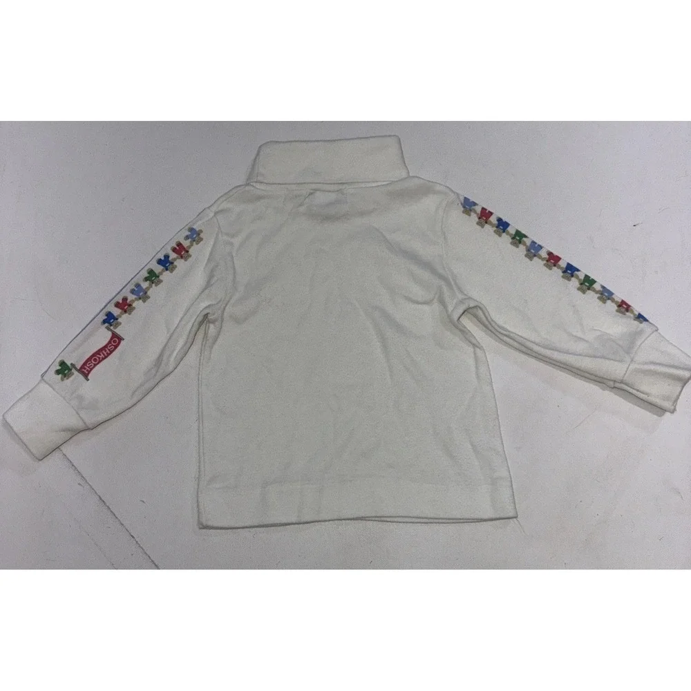 Vintage Oshkosh Turtleneck Top Long Sleeve Bears Print Toddler 18 Months Boys